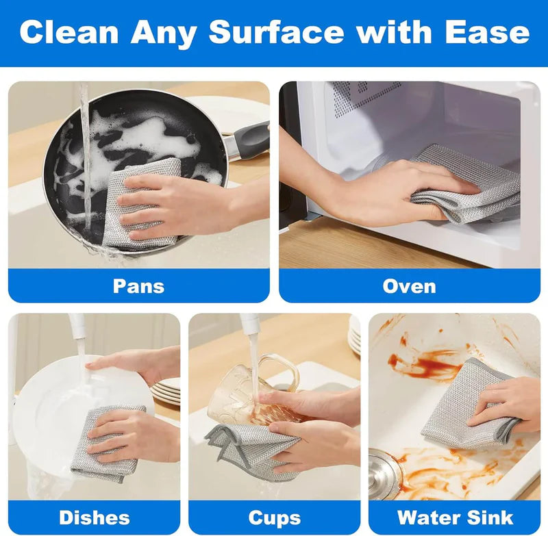 Multi-Purpose Dish Wire Rag (Pack of 10)- 🔥Flat 50% OFF